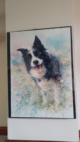 Customer photo review of Watercolour -  Personalised Poster