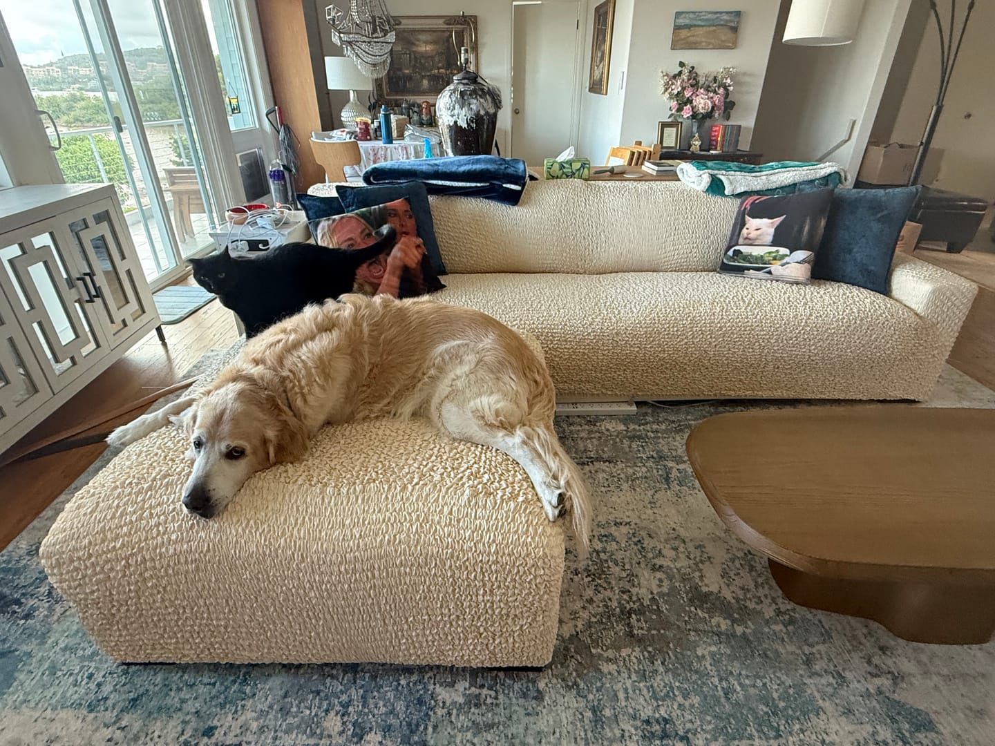 Customer photo review of Sofa 4 Seater Slipcover, Comfort Collection