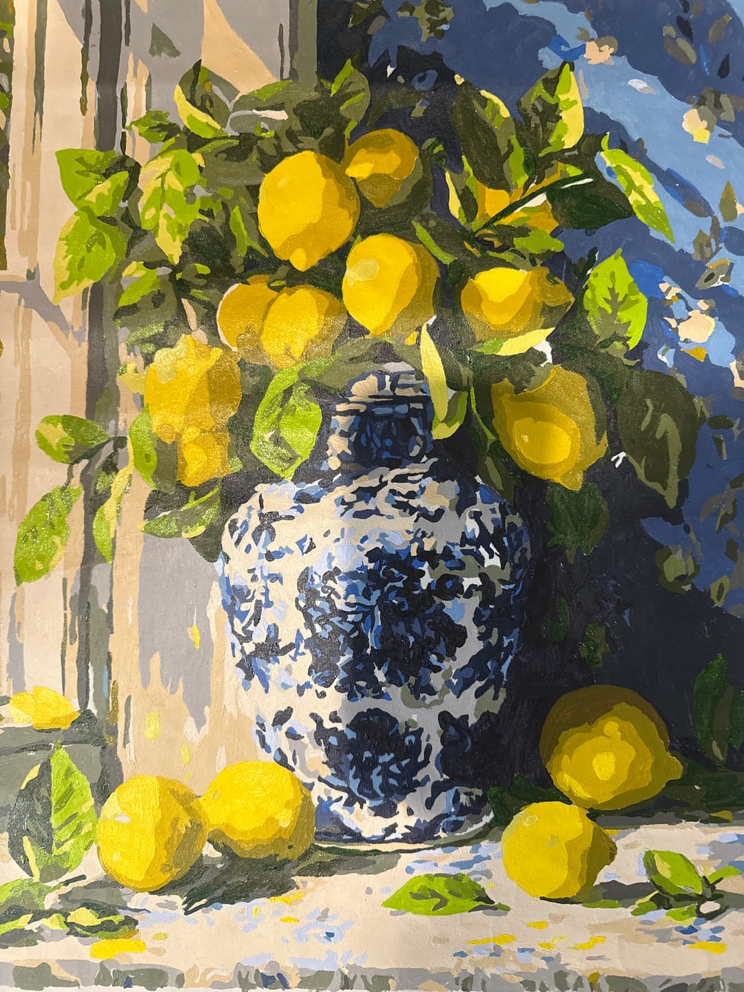 Customer photo review of Lemon bouquet | Paint by Number