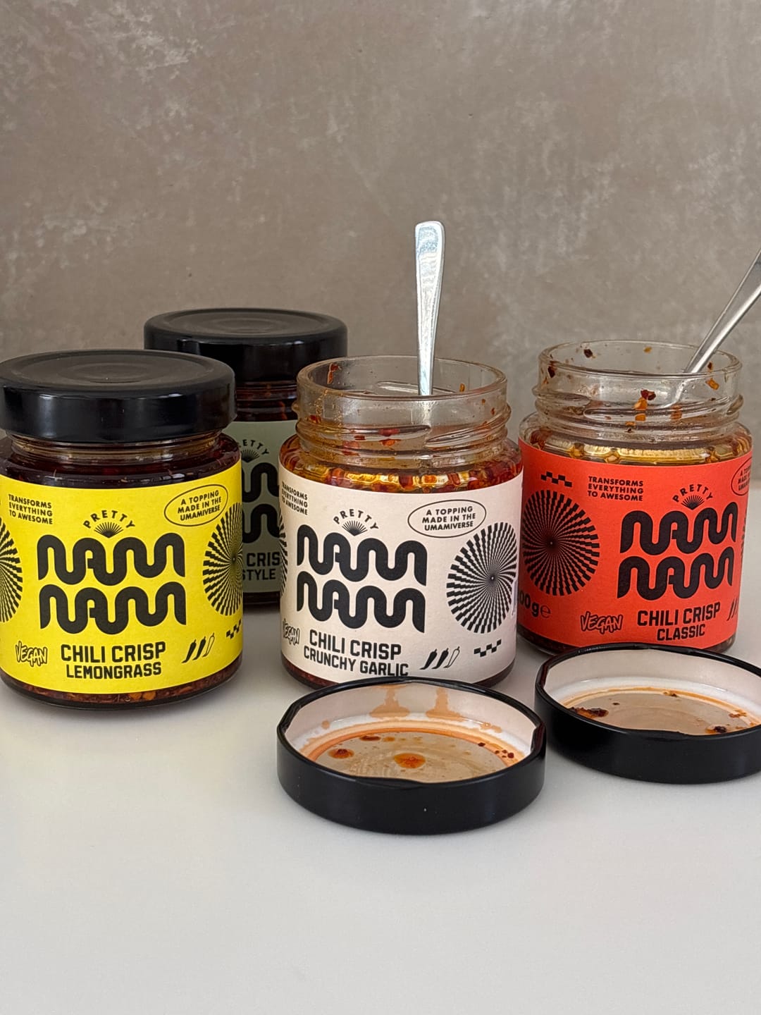 Customer photo review of CHILI CRISP TASTING SET - 4ER-SET