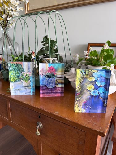 Customer photo review of 12.5 x 17.5 cm Free Standing Acrylic Photo Block