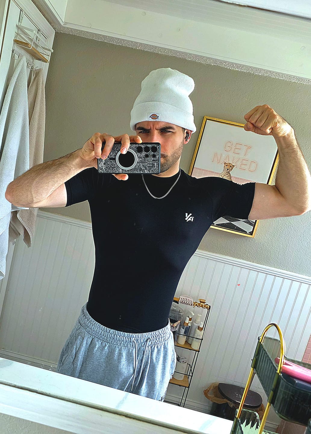 Customer photo review of 4016 - Natural Cotton Compression Tees