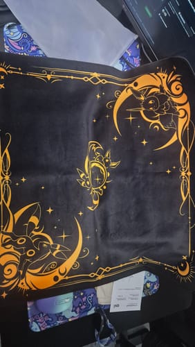 Customer photo review of Children of the Moon 2-Player Cloth Playmat