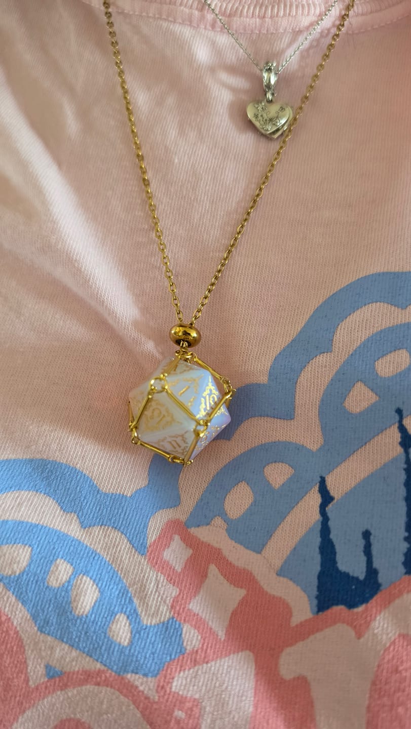 Customer photo review of Dice Necklace