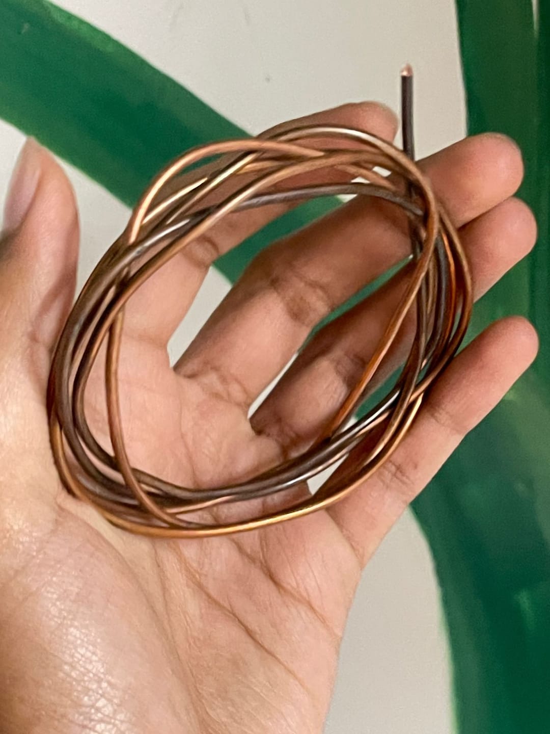 Customer photo review of Pure Copper Wire – Vastu Remedy for South-East Fire Zone & Main Door Conduction | Ideal for Plot & Toilet Blocking | 2 & 4 mm Diameter