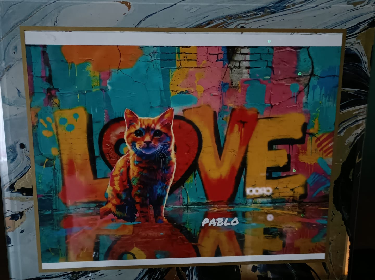 Customer photo review of Streetart -  Personalised Poster