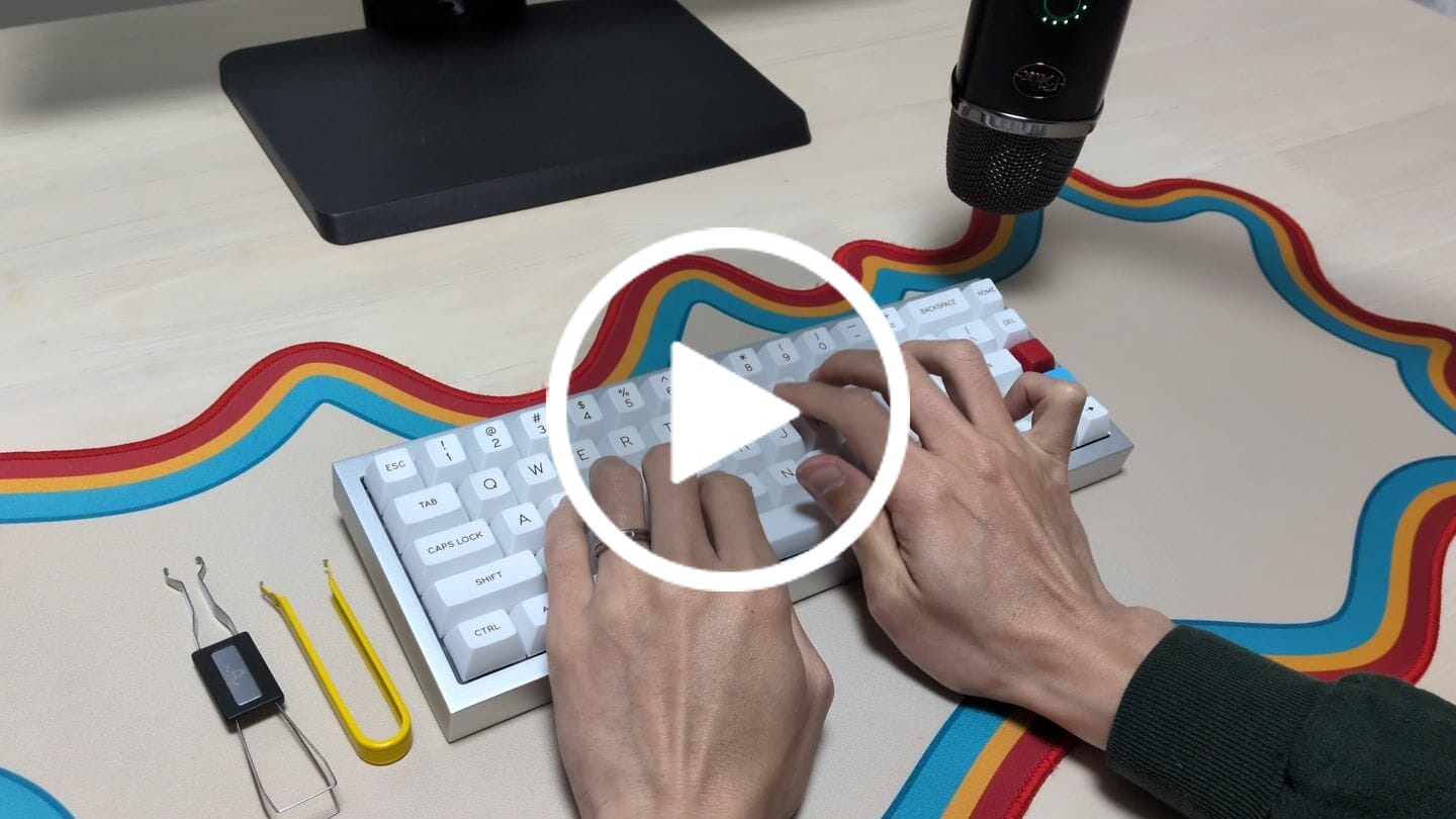 Customer video review of KEYGEEK Y3 LINEAR SWITCH FACTORY LUBED (10PCS)