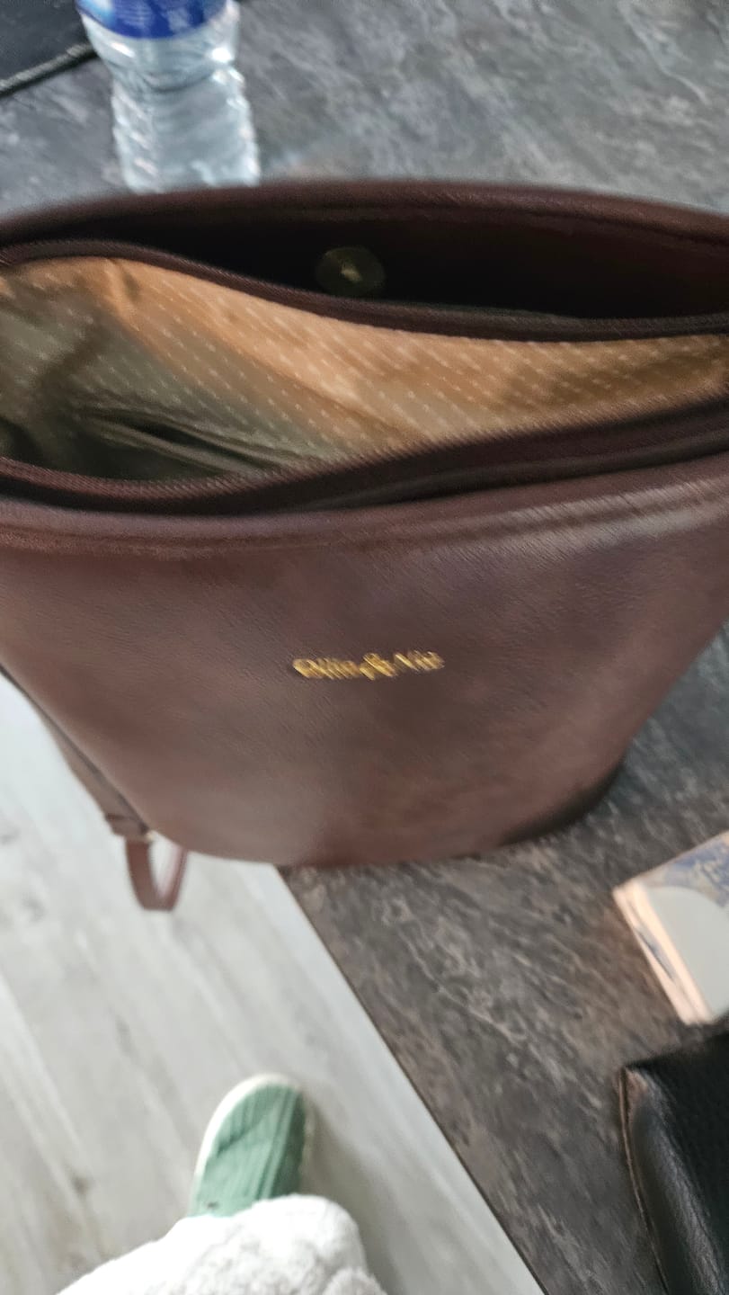 Customer photo review of Bella Mini Bucket Bag - Chocolate