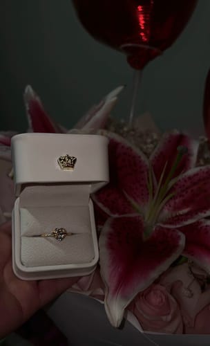 Customer photo review of Princess Heart Bow Ring | Limited Edition