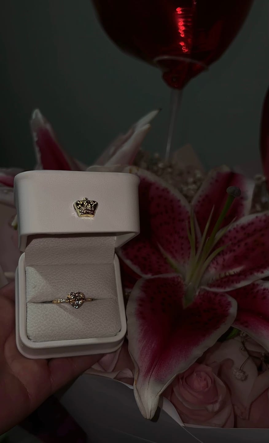 Customer photo review of Princess Heart Bow Ring | Limited Edition