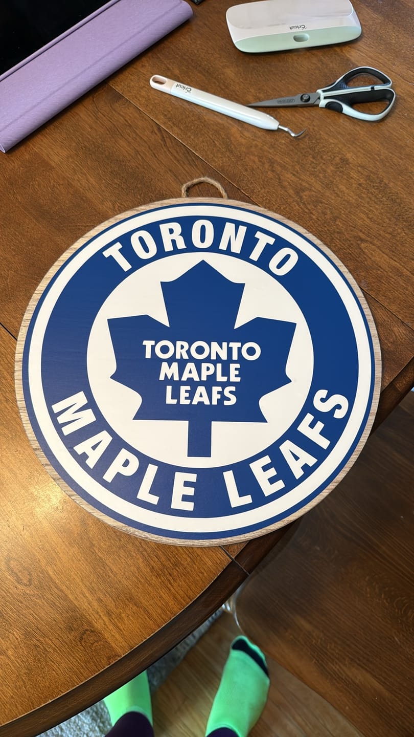 Customer photo review of Toronto Maple Leafs Circle 1992 Circle, Svg, Dxf, Eps, Png