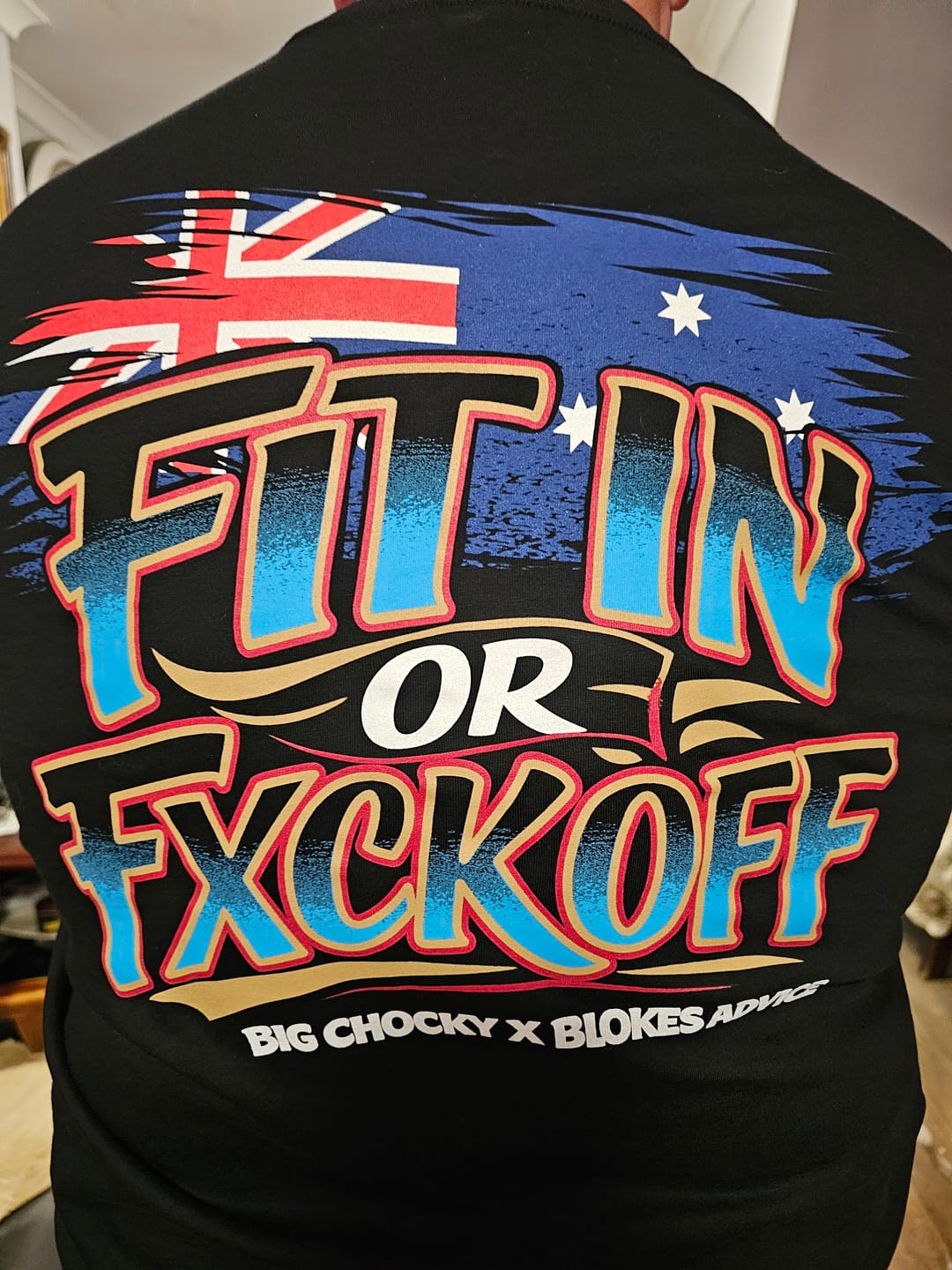 Customer photo review of Big Chocky | Fit In Tee