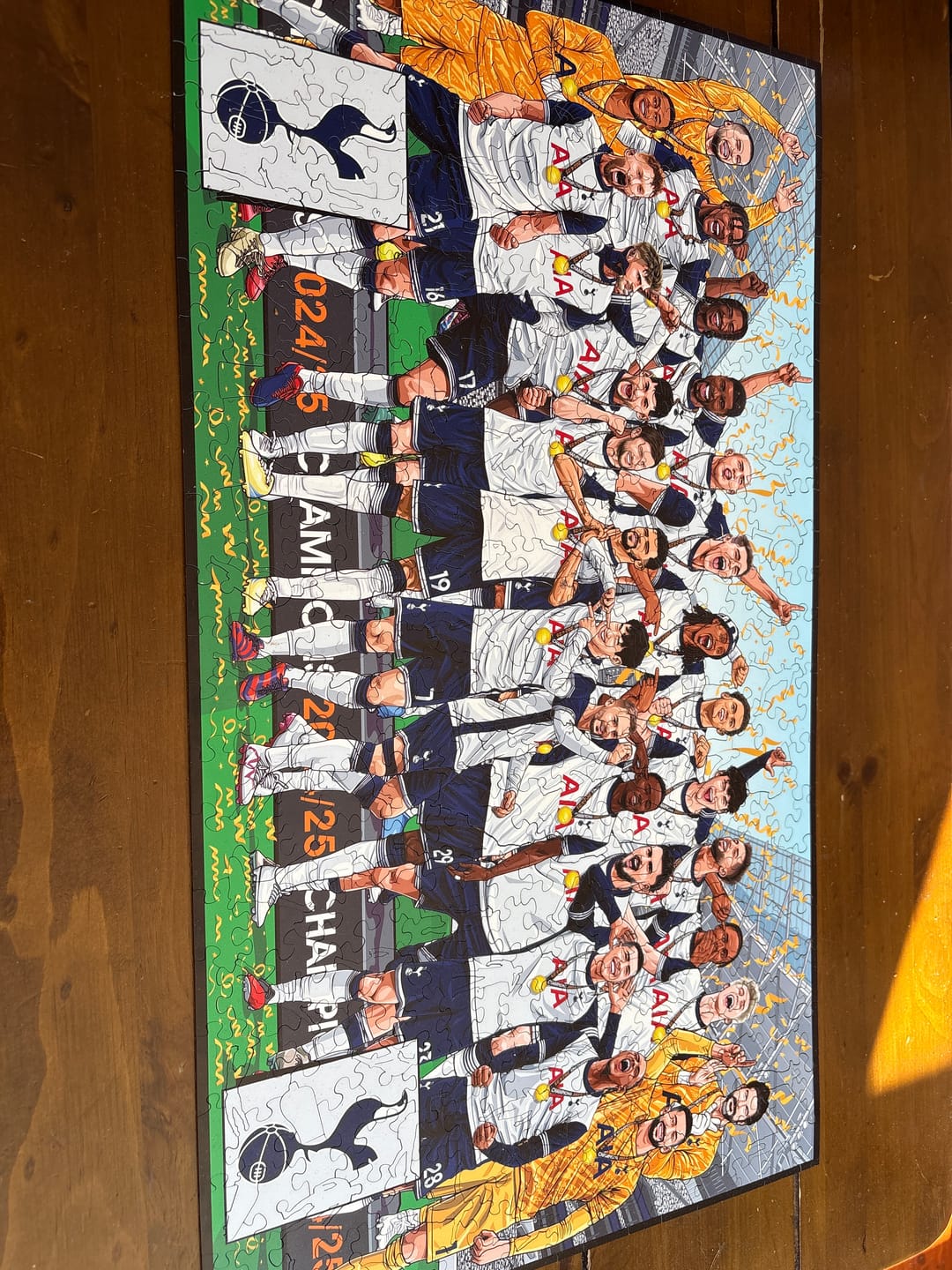 Customer photo review of Tottenham Hotspur FC® European Champions 24/25 - Wooden Puzzle