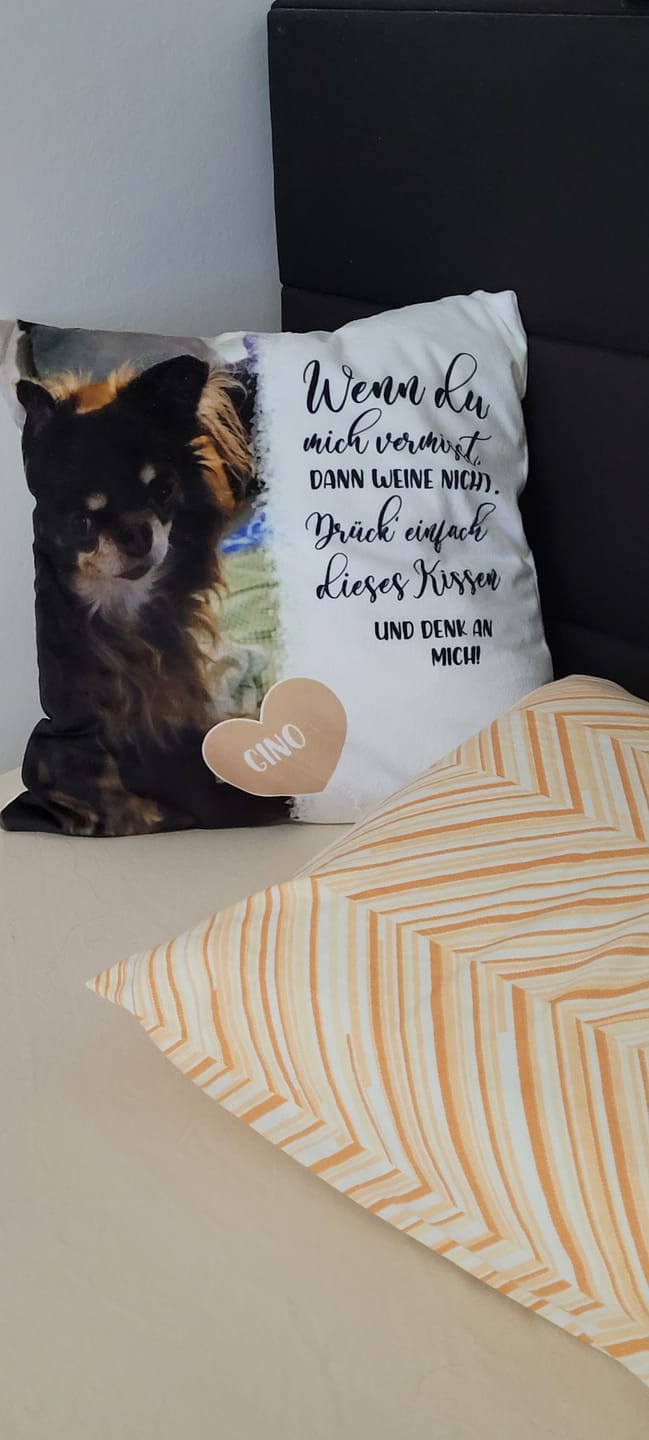 Customer photo review of Personalisiertes Kissen - Wenn du mich vermisst