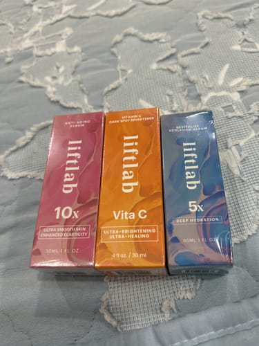 Customer photo review of Liftlab Sculpting Serum
