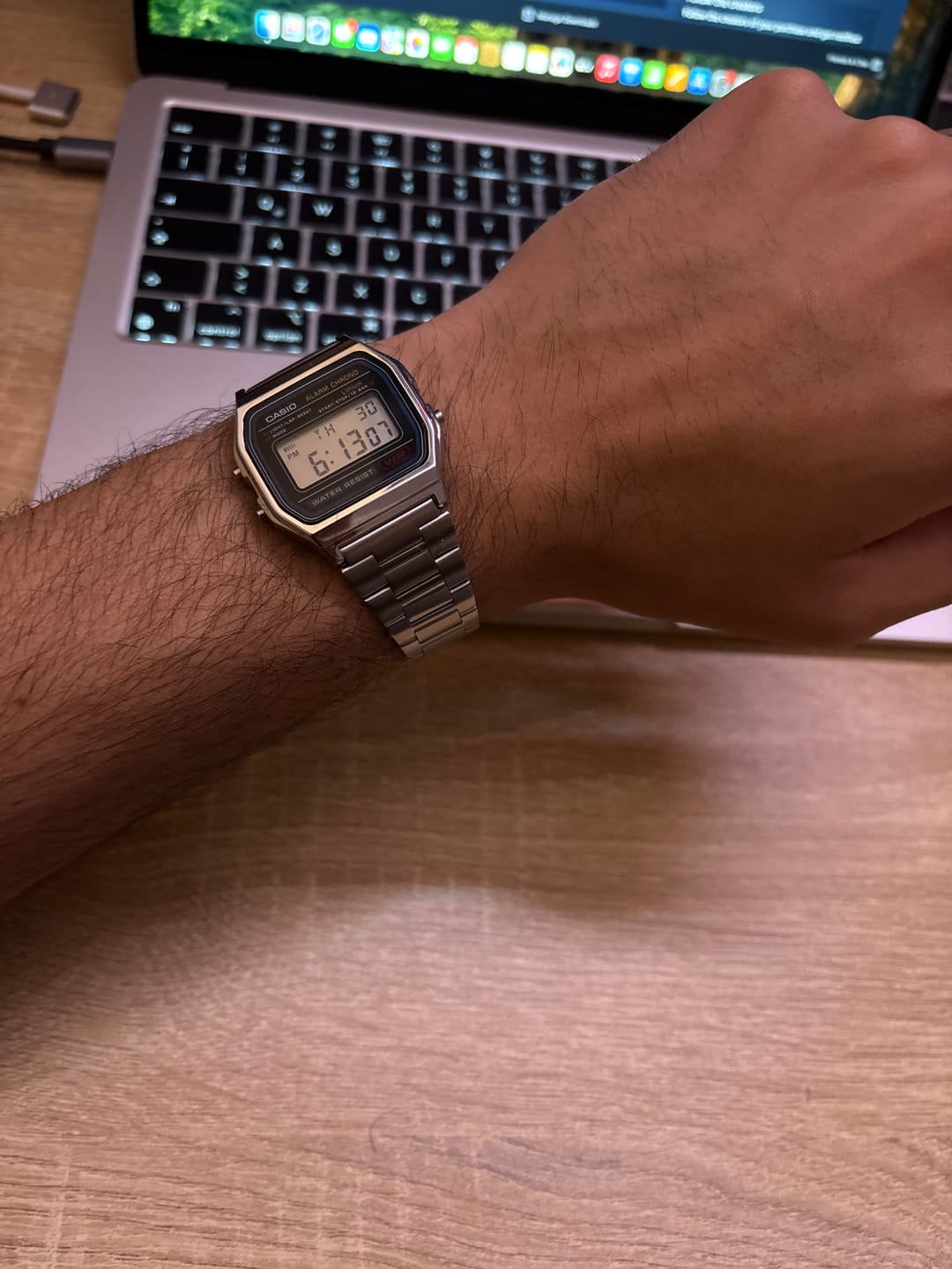 Customer photo review of Reloj Casio Vintage A158WA-1JH Azul/Plateado JDM