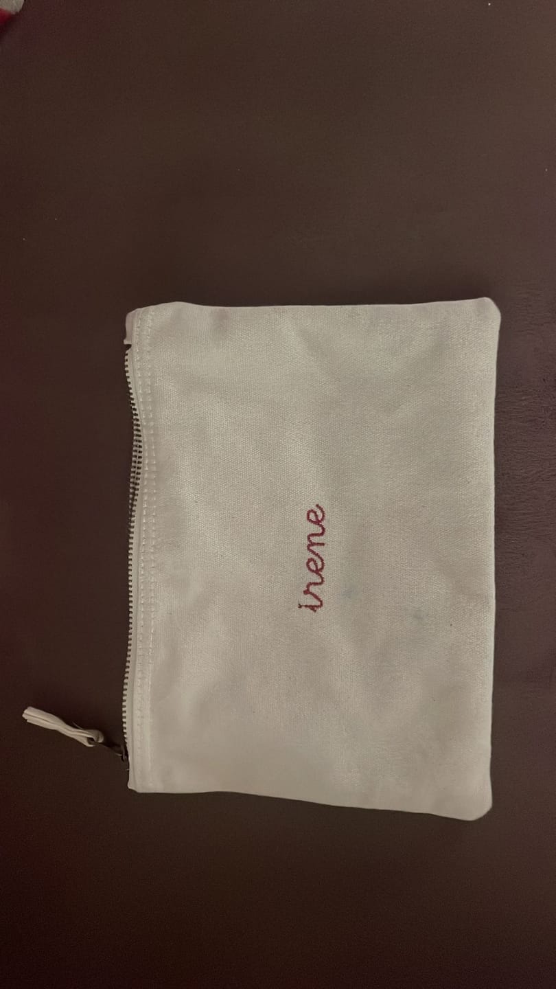 Customer photo review of Pouch Bag in Cotone - Naturale