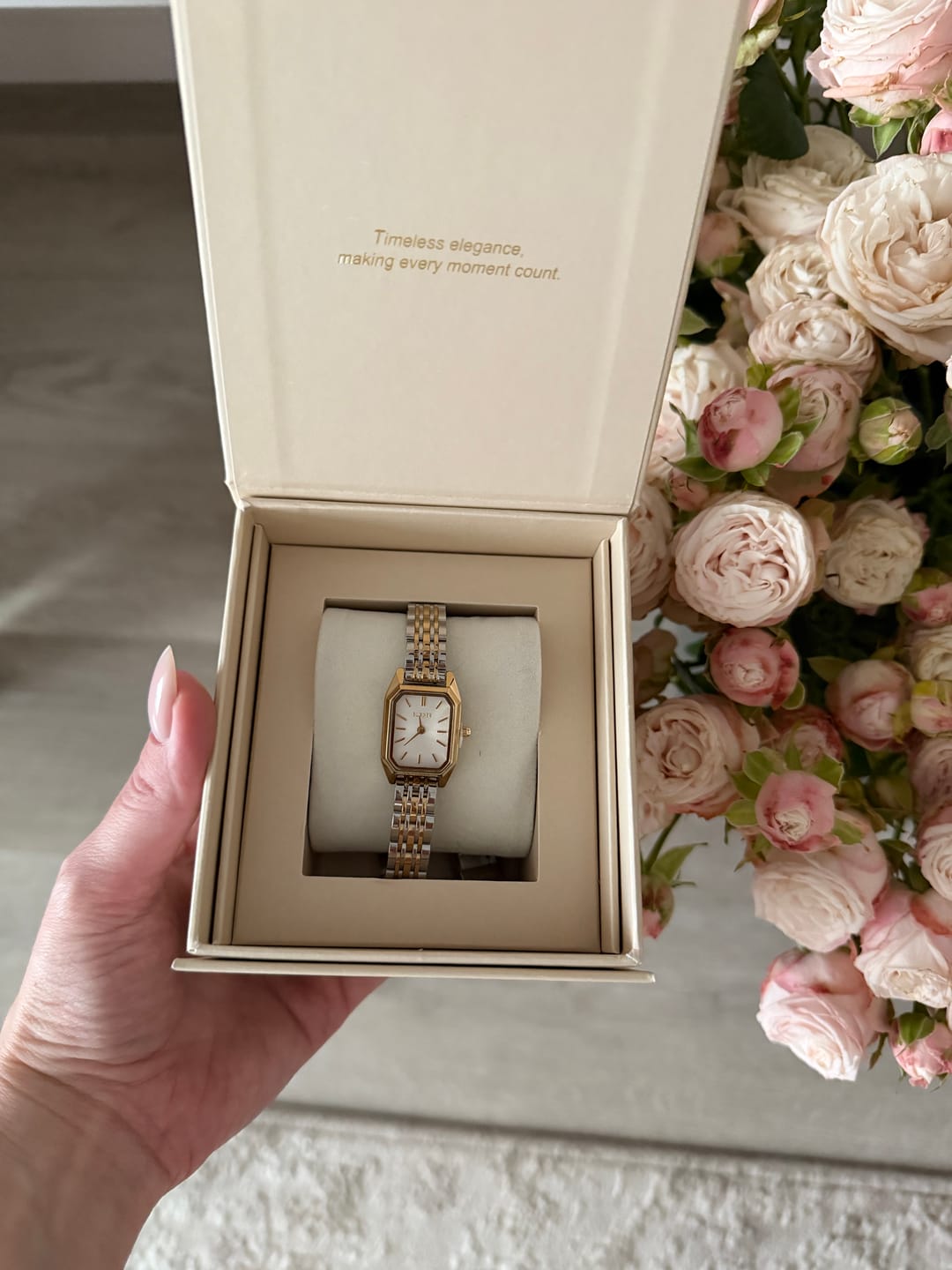 Customer photo review of Isabell Petite Gold Silver