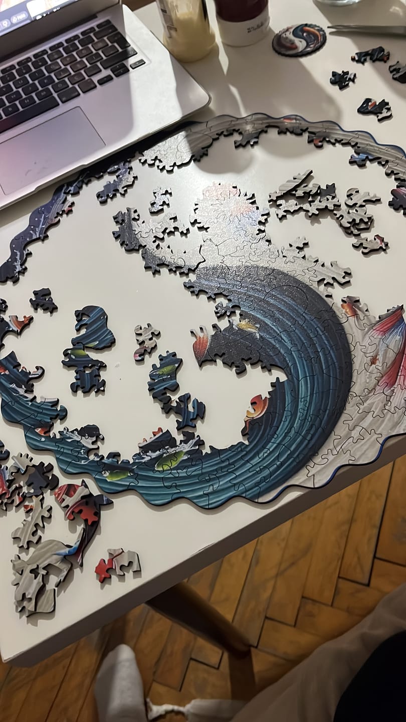 Customer photo review of Koi Yin Yang - Ahşap Puzzle