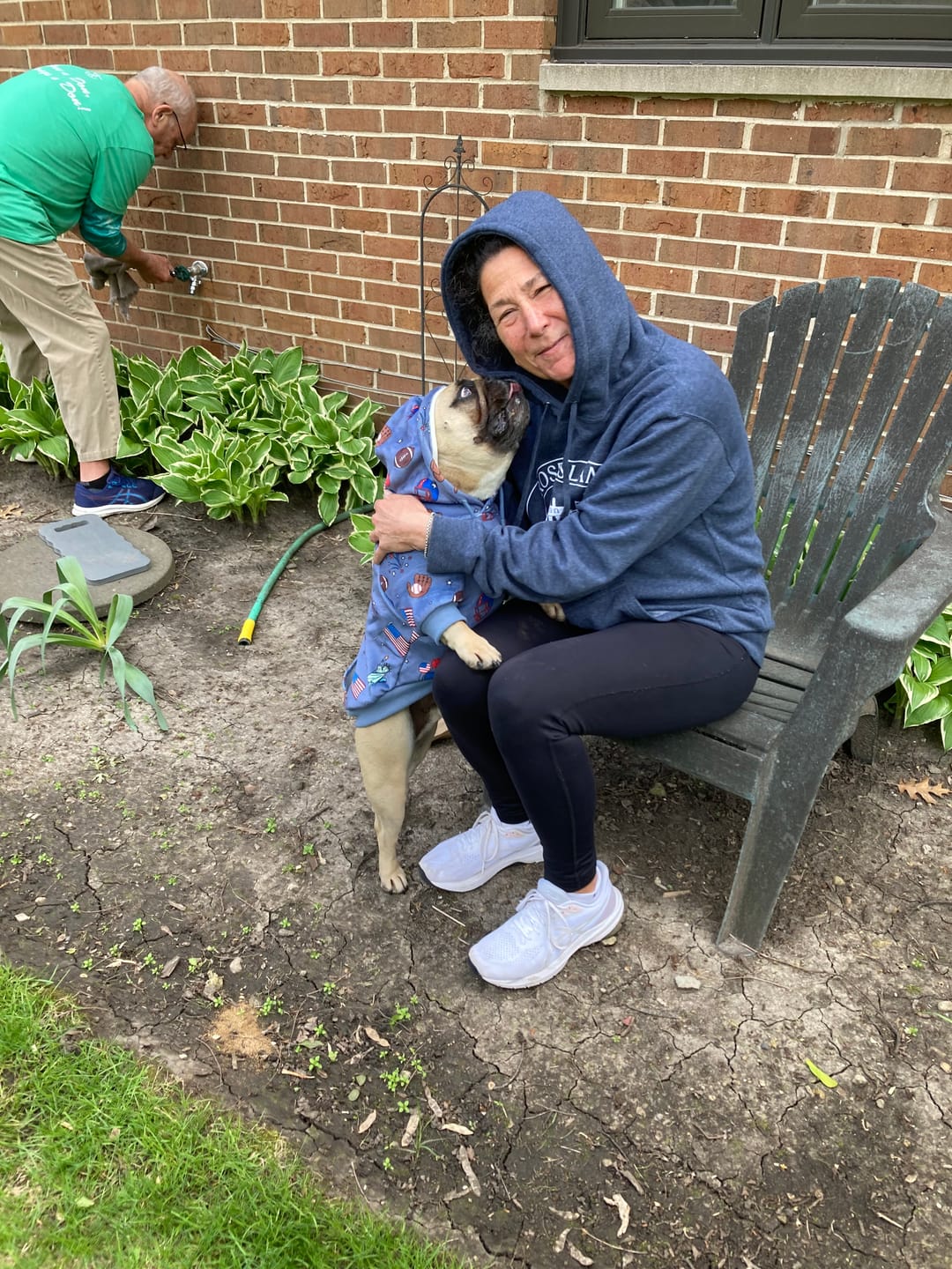 Customer photo review of Around the World Dog Hoodies