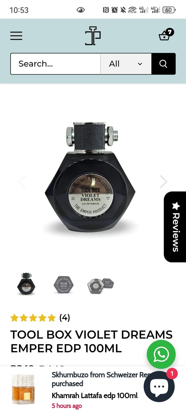 Customer photo review of TOOL BOX VIOLET DREAMS EMPER EDP 100ML