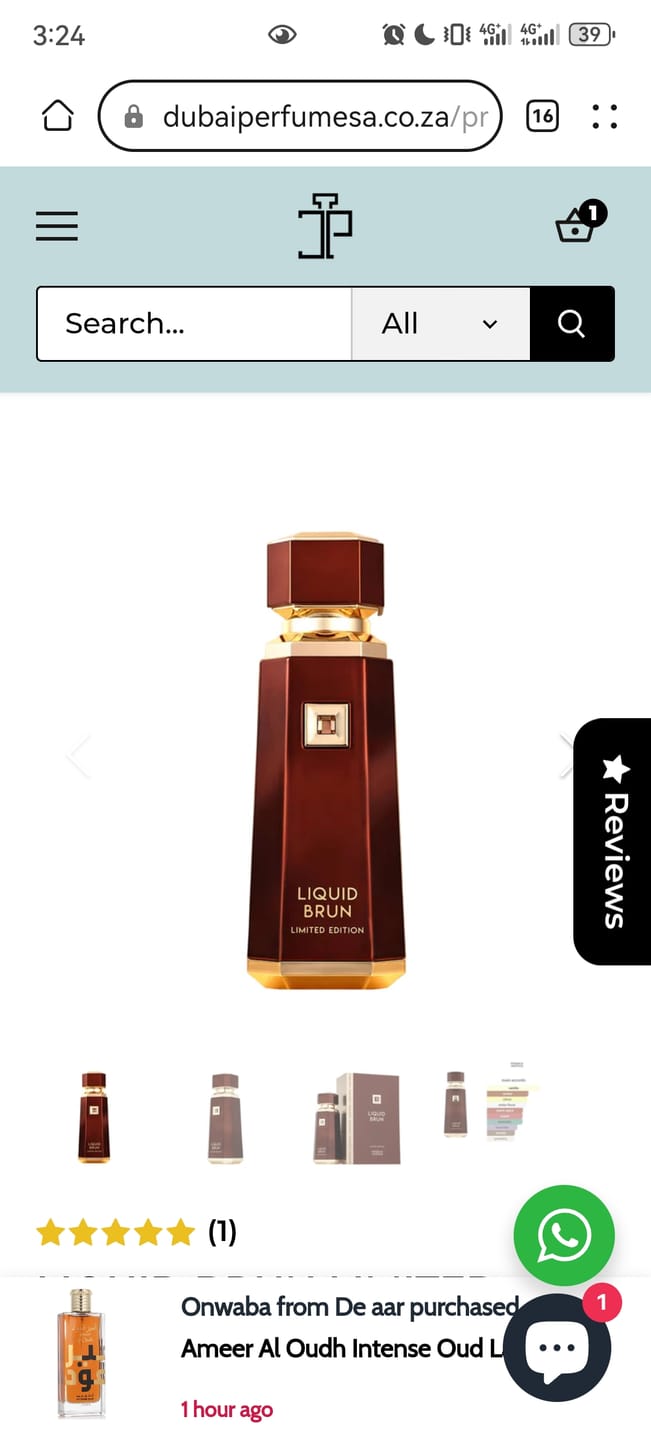 Customer photo review of Liquid Brun by French Avenue edp 100ml