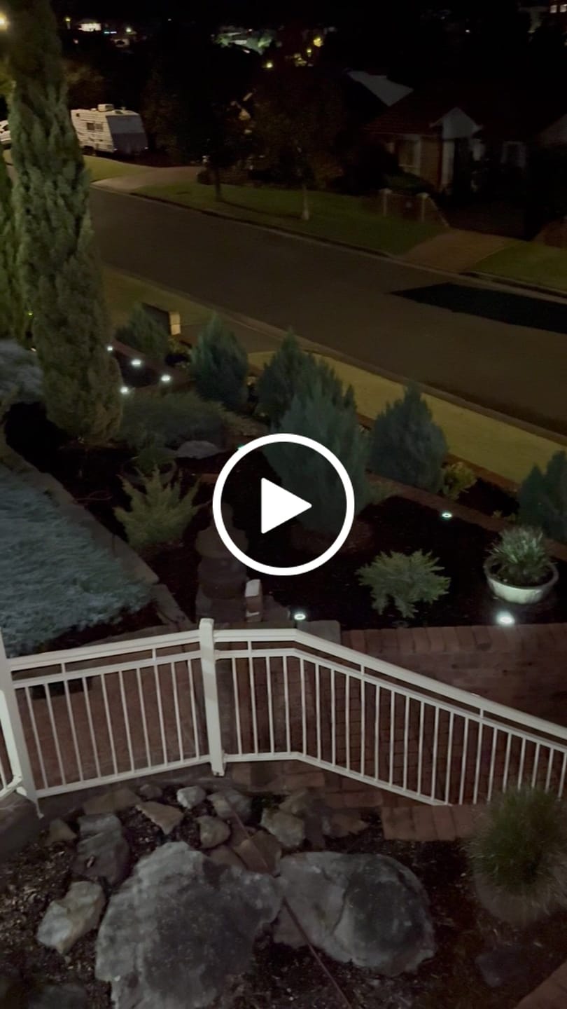 Customer video review of GardenBrite™ Solar Ground Light Pack