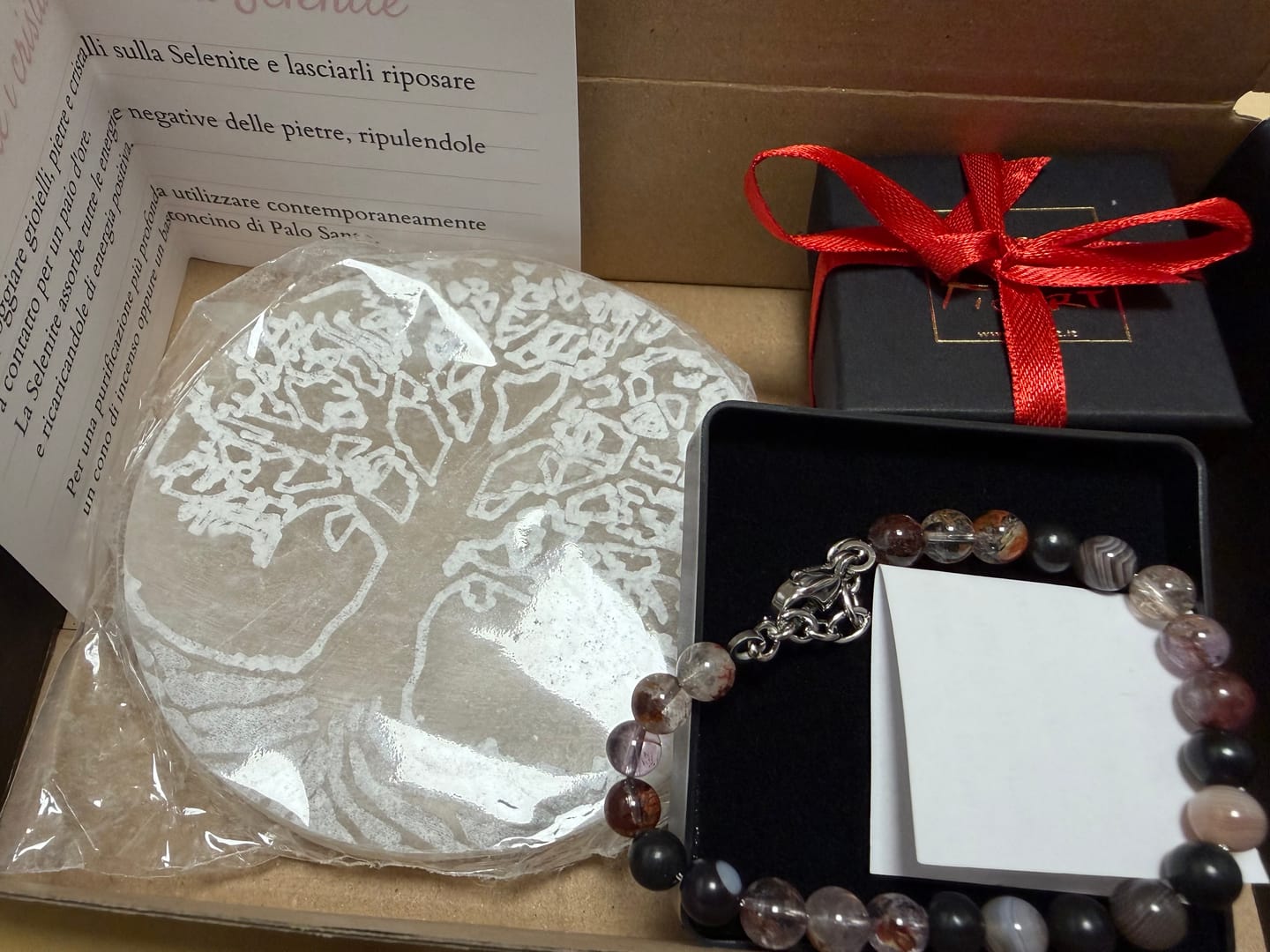 Customer photo review of Piattino Selenite -  Albero della Vita