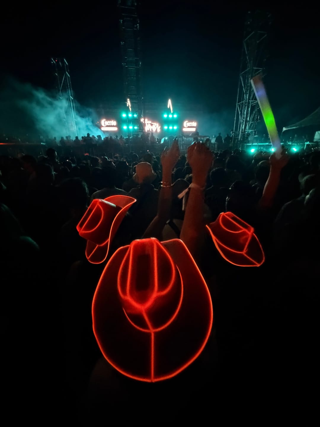Customer photo review of Light Up Neon Cowboys ® Hat