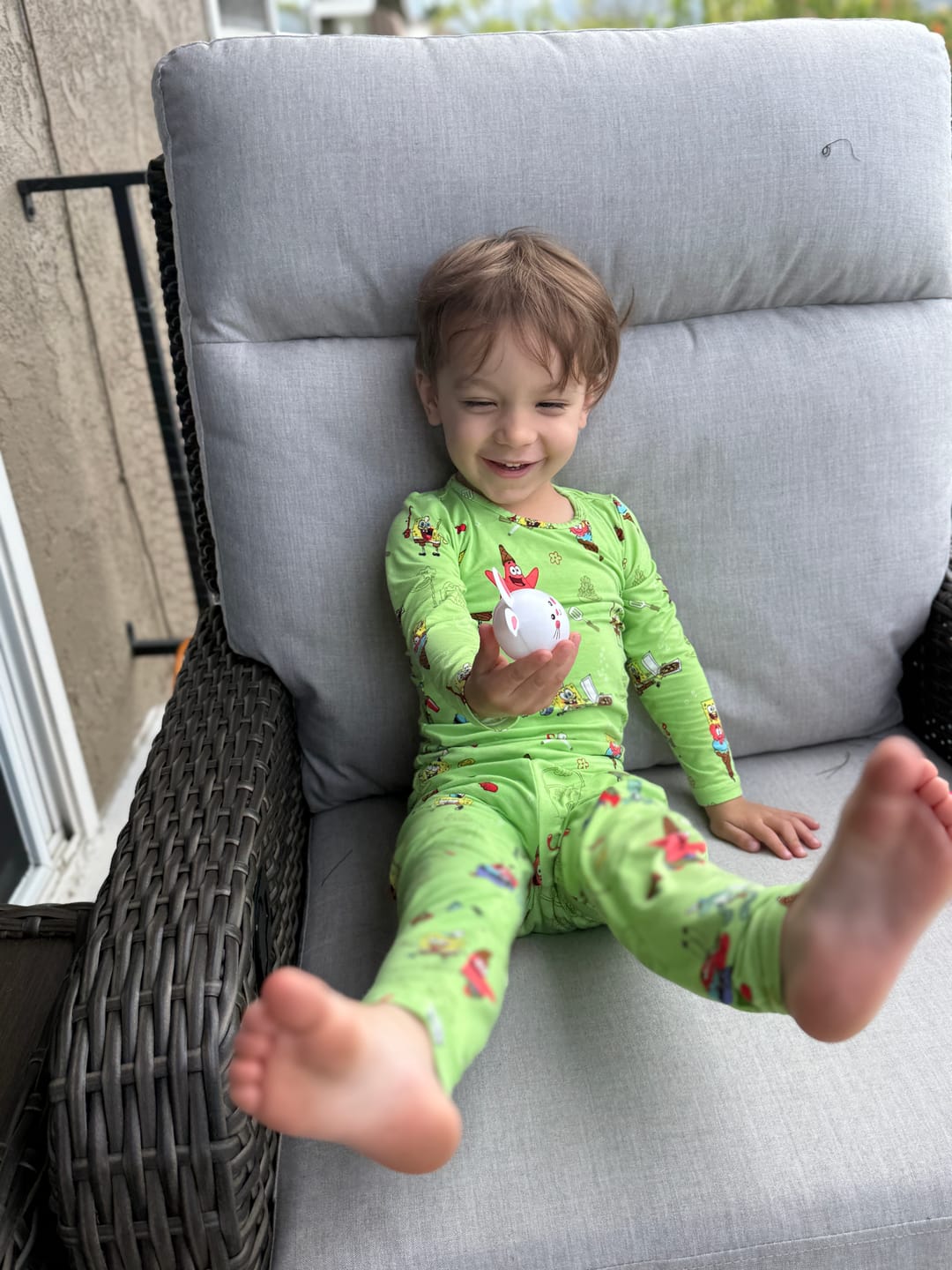 Customer photo review of SpongeBob SquarePants: Foodie Bamboo Kids Pajamas