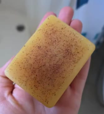 Customer photo review of Lemon Turmeric Kojic Acid Soap