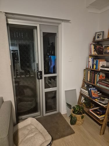 Customer photo review of Patio Pet Door Insert