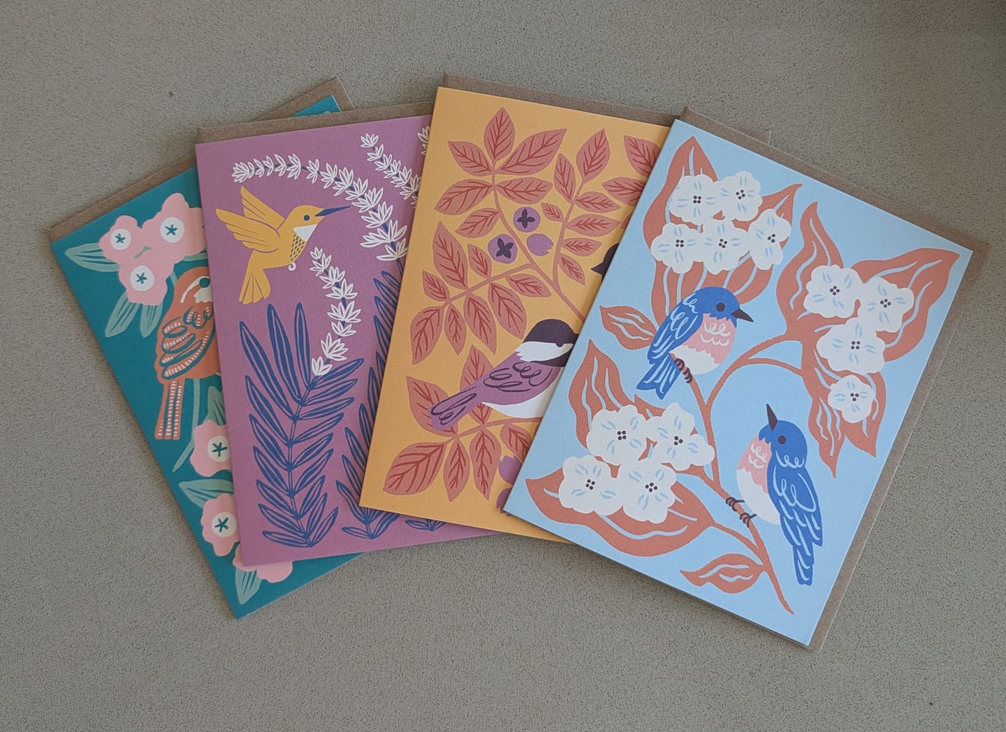 Customer photo review of Chickadees & Hickory Card