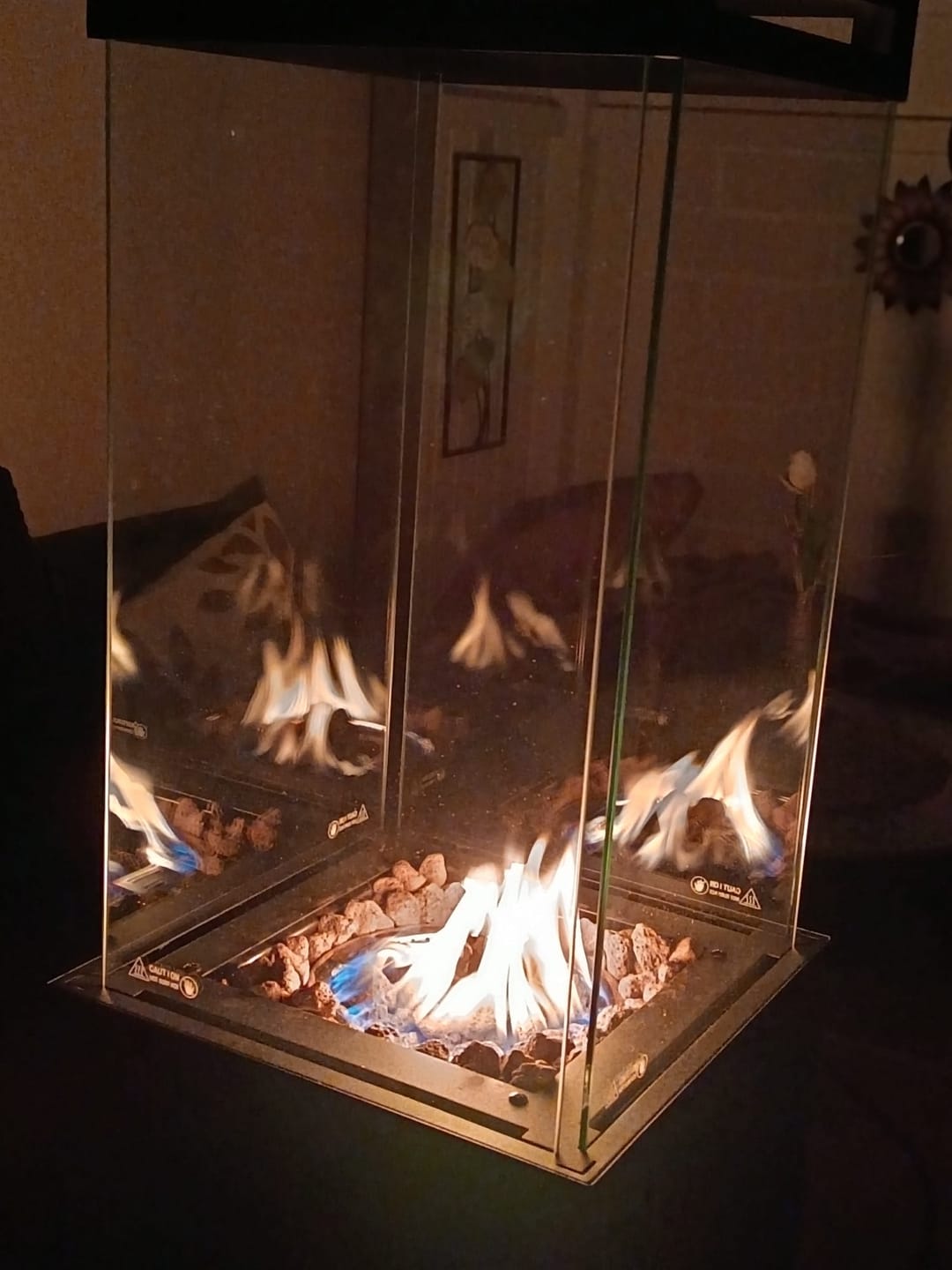 Customer photo review of Gartenzeit® Gas-Terrassenheizer mit Glaszylinder inkl. Abdeckung