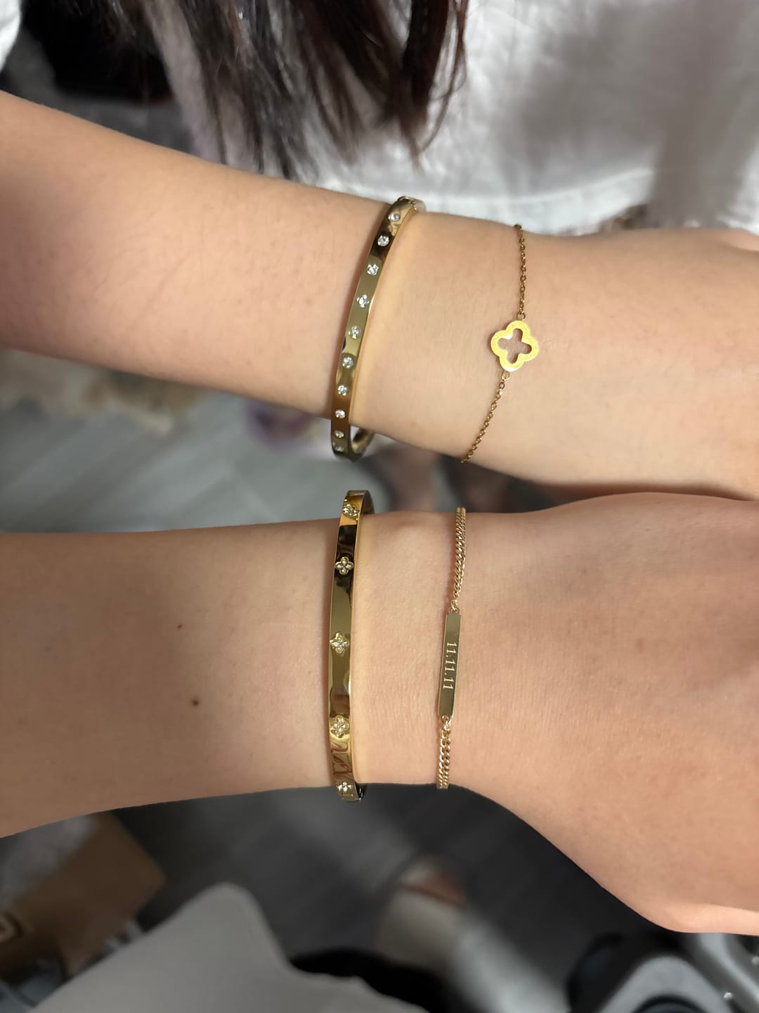 Customer photo review of Eternity Bangle Slim