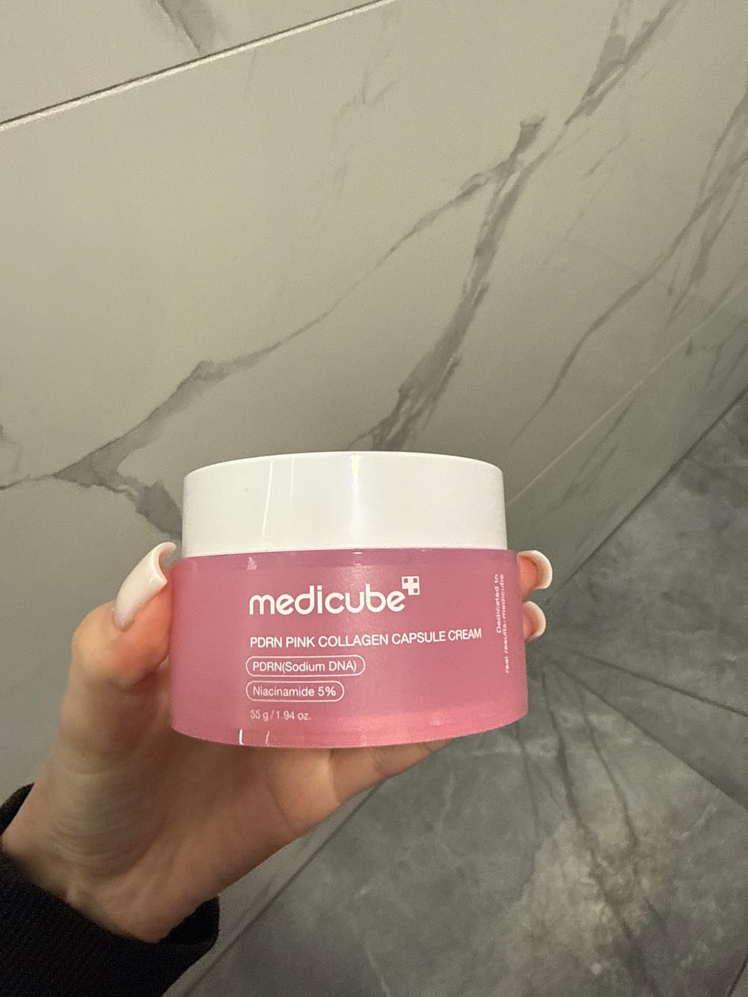 Customer photo review of Kapsulu liftinga krēms ādas tvirtumam Medicube PDRN Pink Collagen Capsule Cream