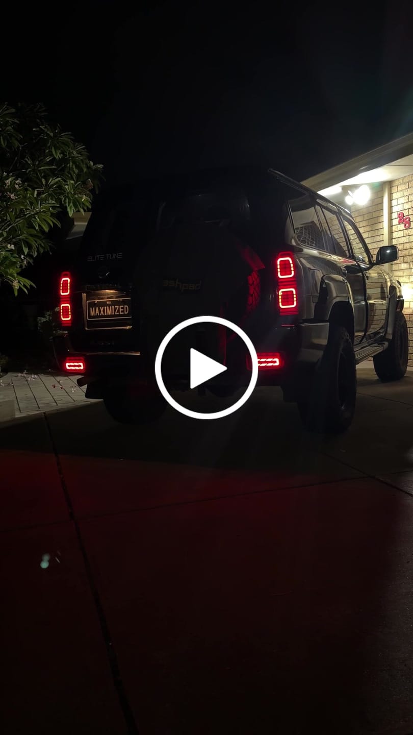 Customer video review of Nissan Gu Patrol Y60 & Y61 LED Bumper Lights 1988 - 2016