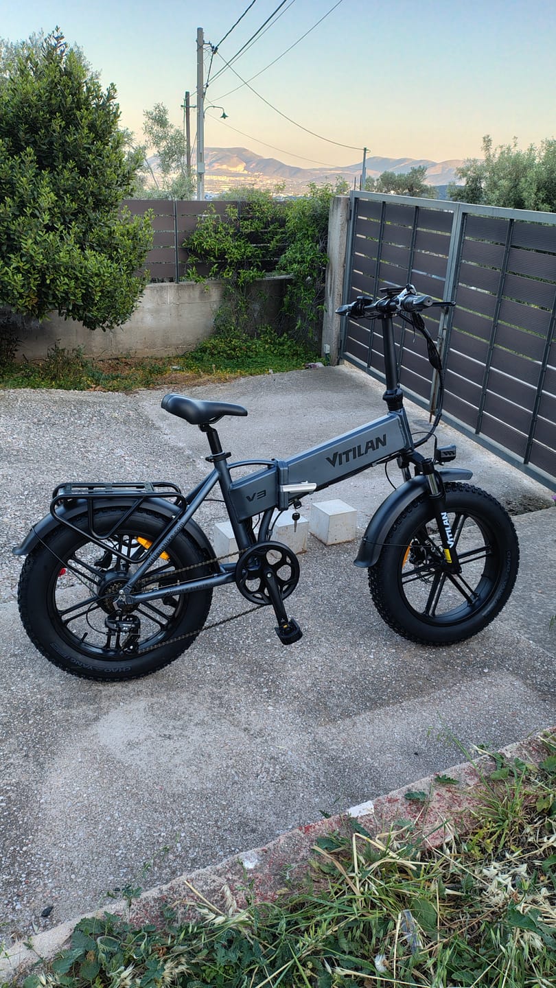 Customer photo review of V3 2.0 Folding Fat Tires Adult All Terrain Electric Bike