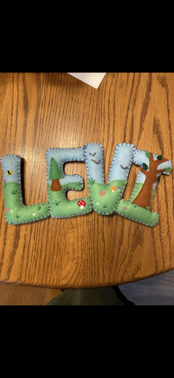 Customer photo review of Acrylic Craft Felt Assorted Sheets - 9" Wide x 12" Long, Pastel