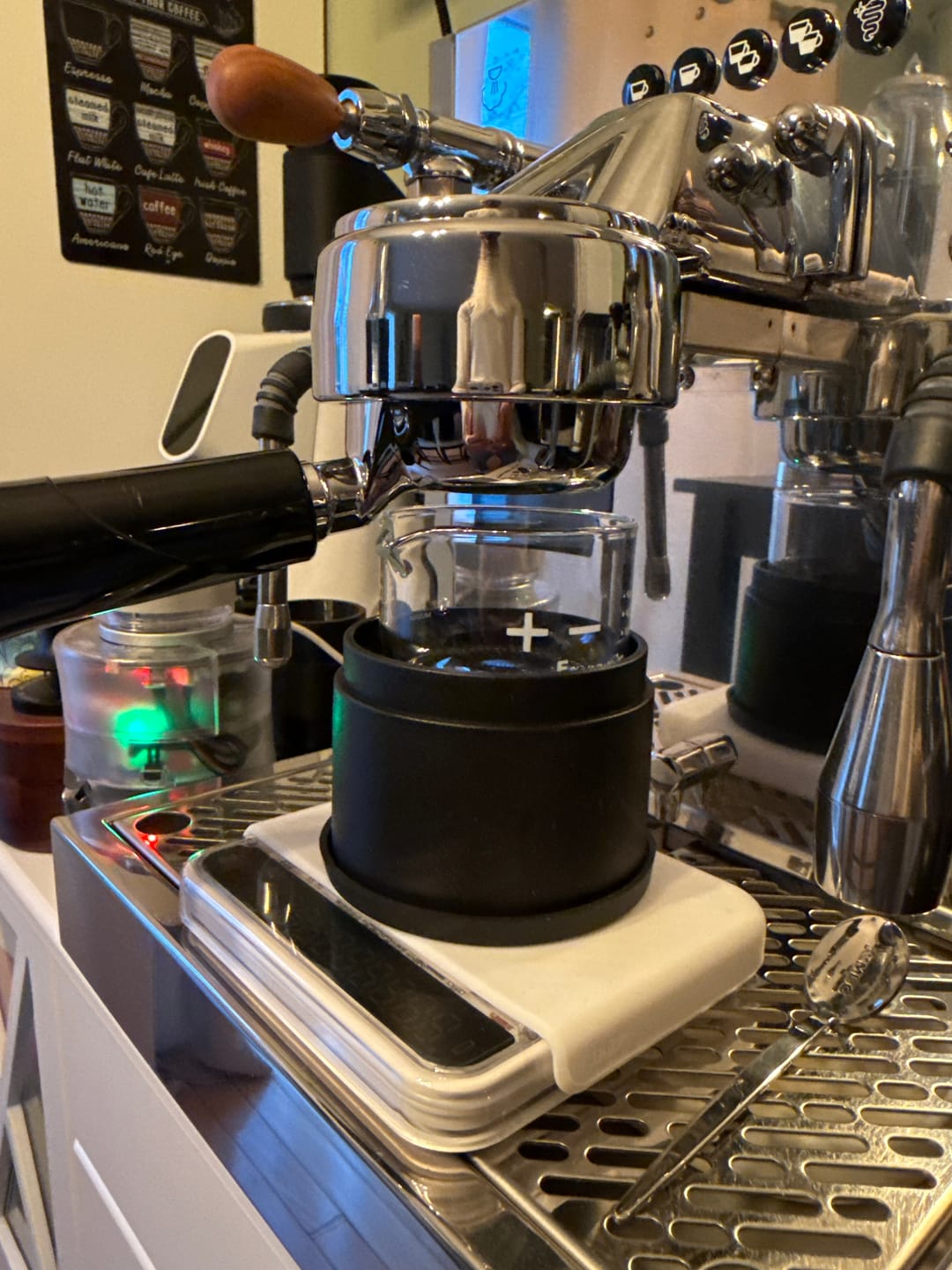 Customer photo review of Espresso Shot Glass with Measuring Scale