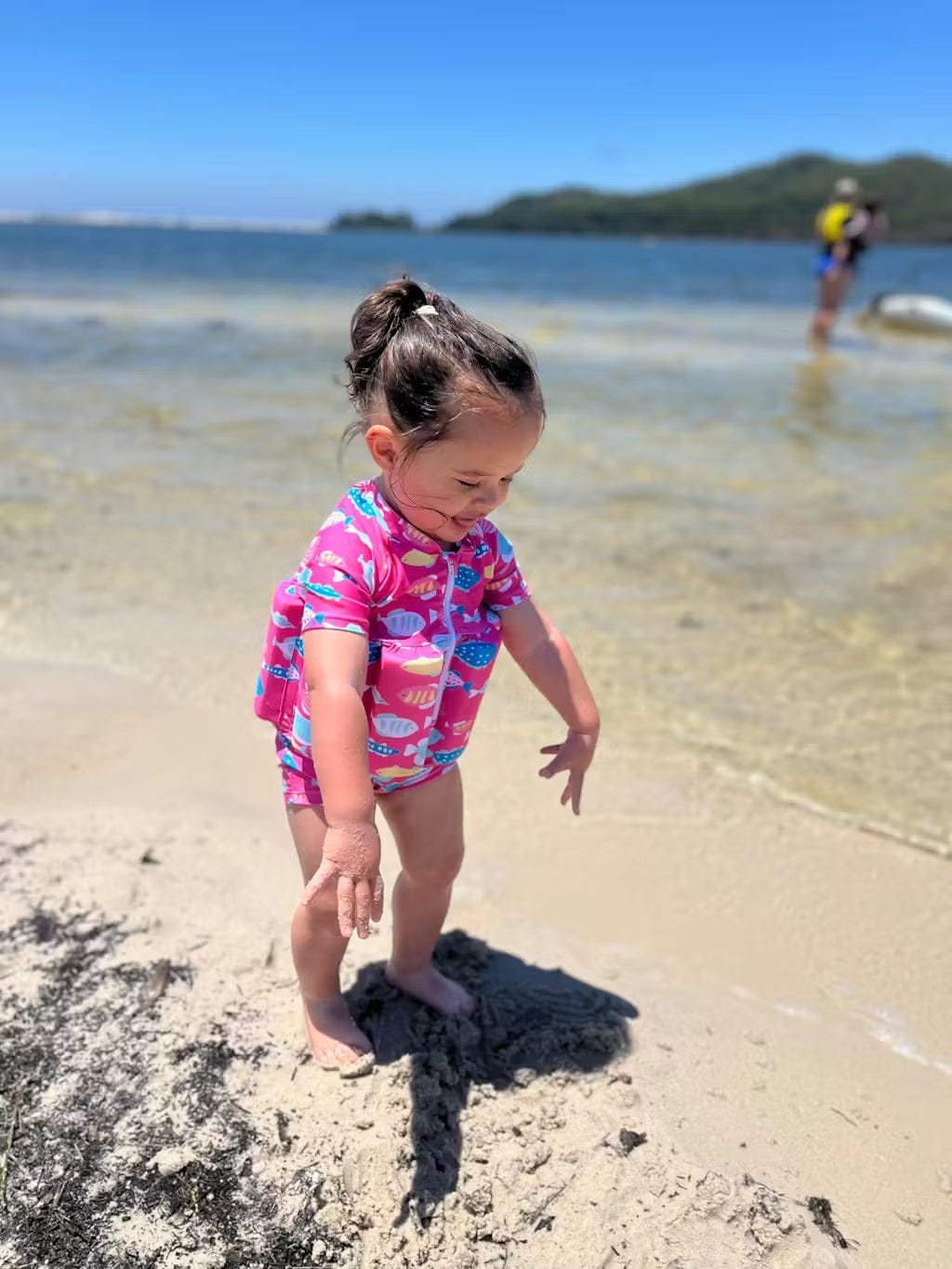 Customer photo review of Kinder Schwimmweste UV Schutz | Schwimmanzug mit Auftrieb
