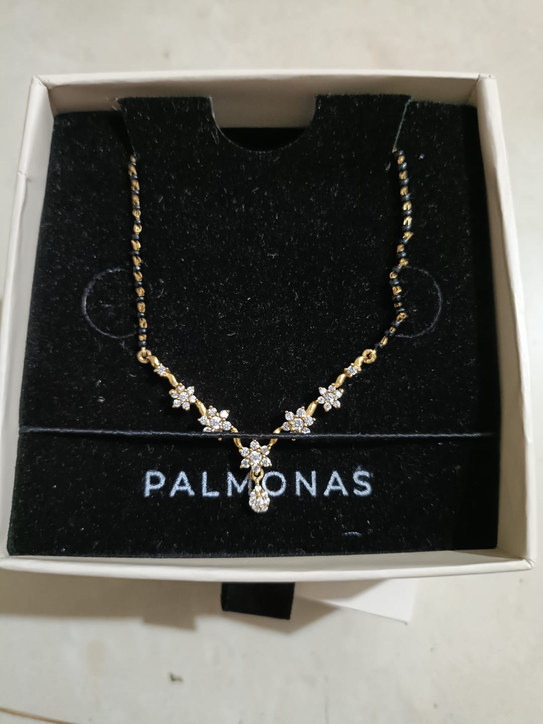 Customer photo review of Blossom Mangalsutra