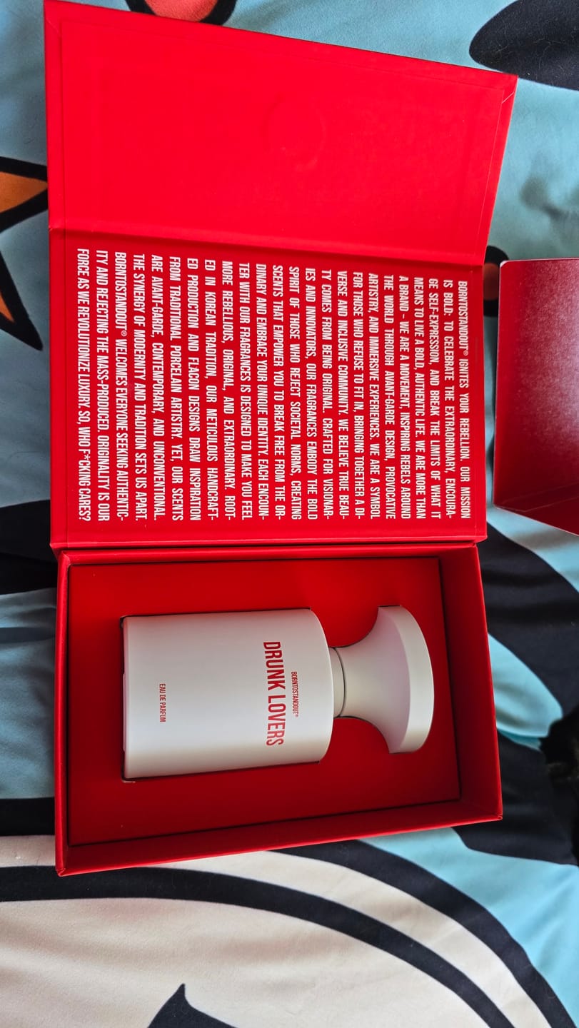 Customer photo review of Drunk Lovers Eau de Parfum BORNTOSTANDOUT®