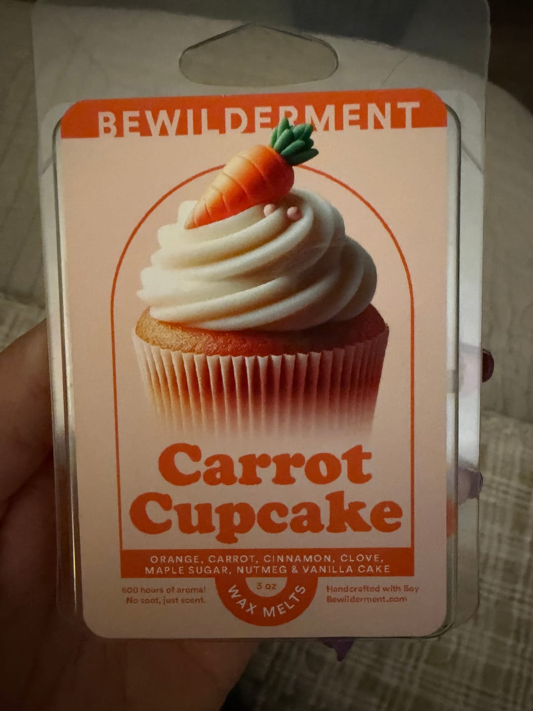 Customer photo review of Carrot Cupcake Melts