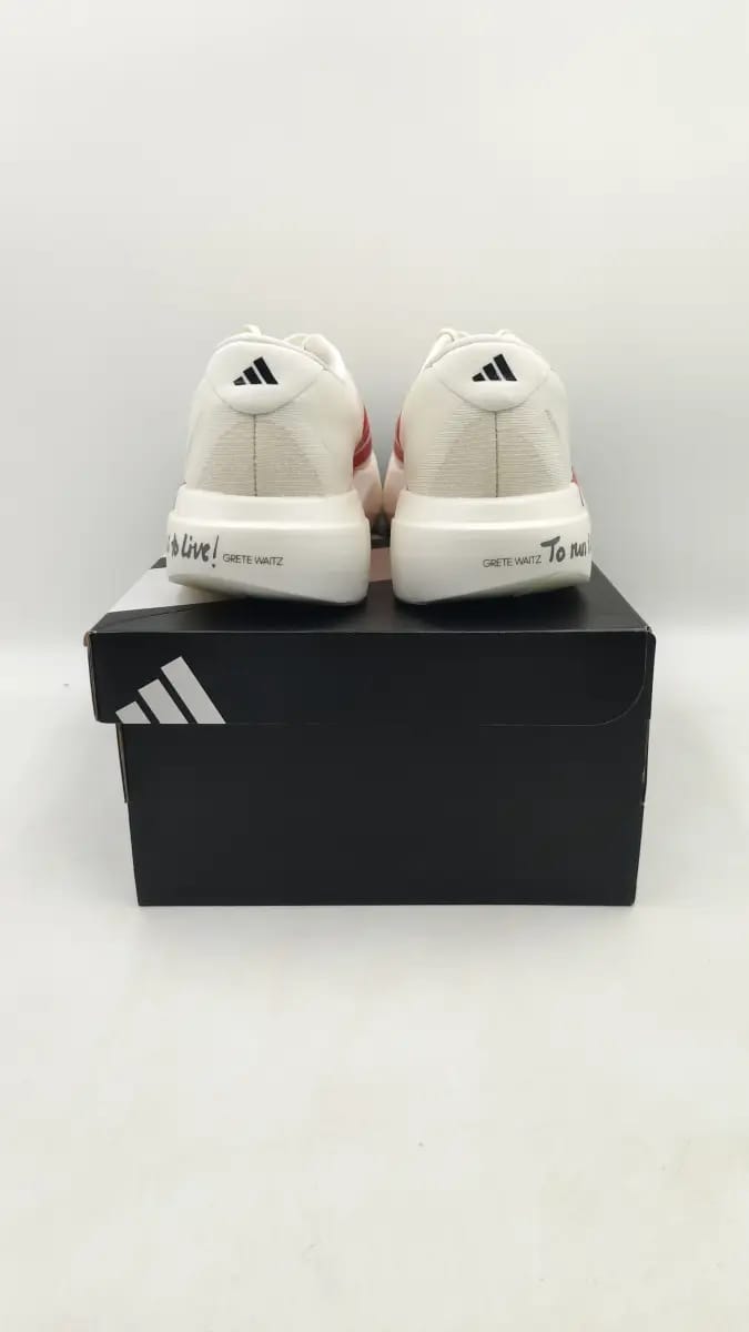 Customer photo review of Adidas Adizero EVO SL Off White Better Scarlet Men's