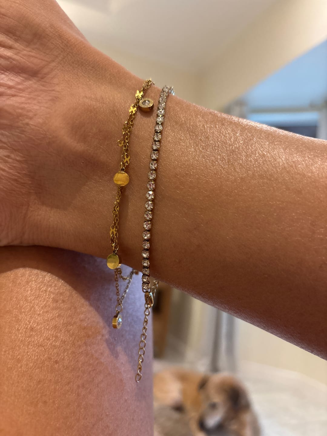 Customer photo review of Tornozeleira Amalfi Riviera Banhado em Ouro 18K