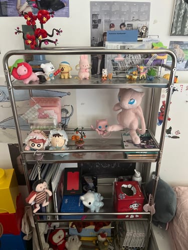Customer photo review of Stainless Steel Bar Cart with Wheels