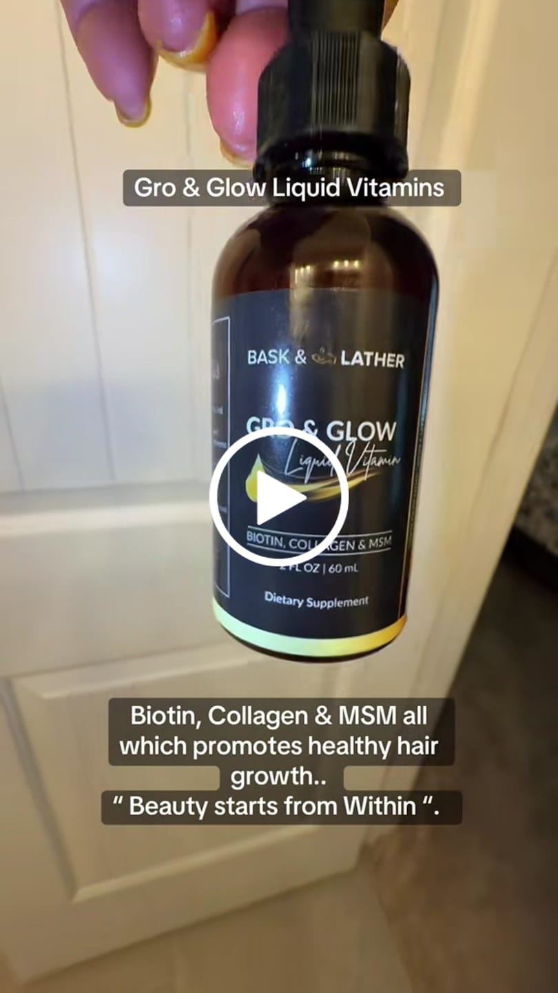 Customer video review of ⚡Gro & Glow Liquid Vitamins ⚡ WIPEOUT WEDNESDAY