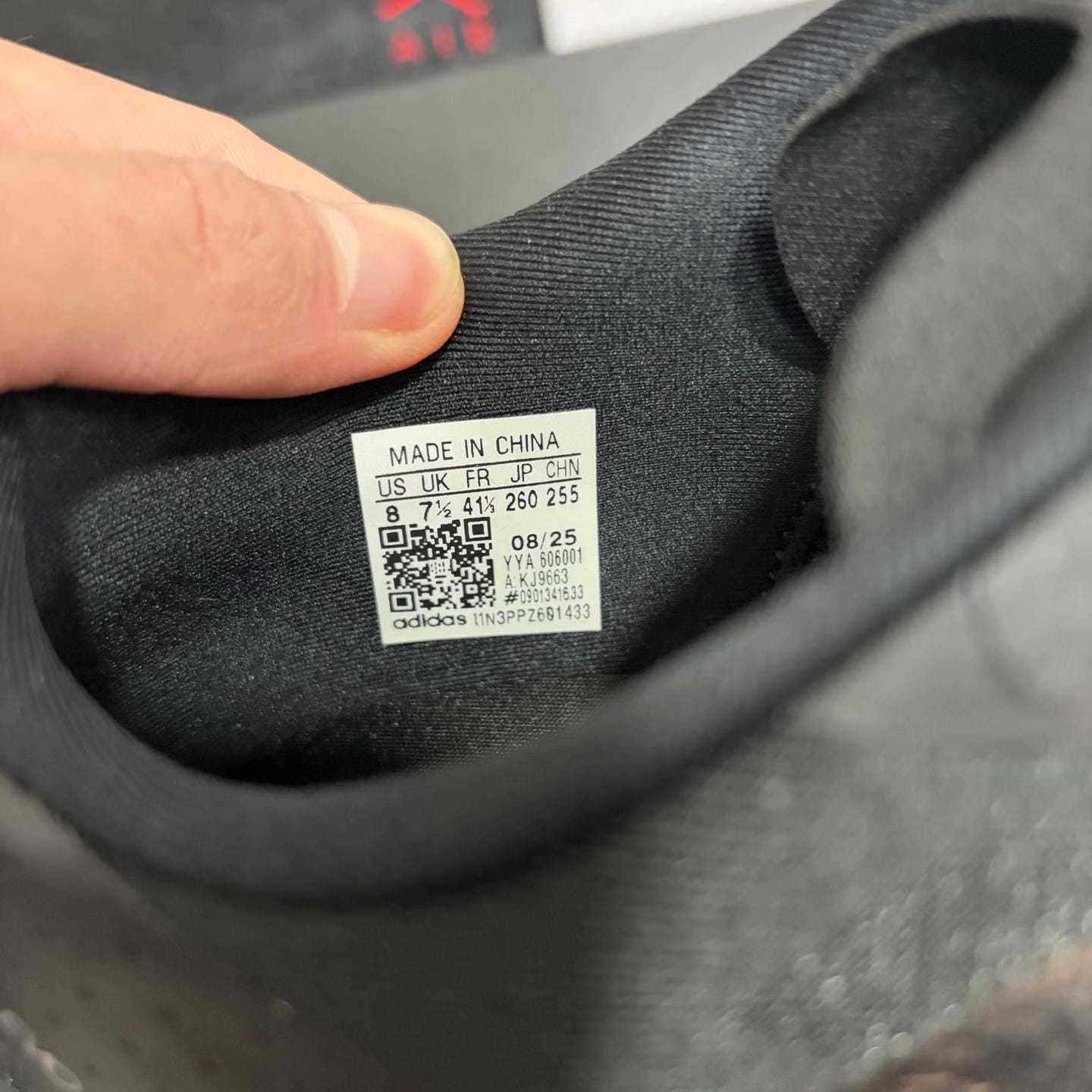 Customer photo review of Adizero Evo SL CoreBlack / Iron Mettalic