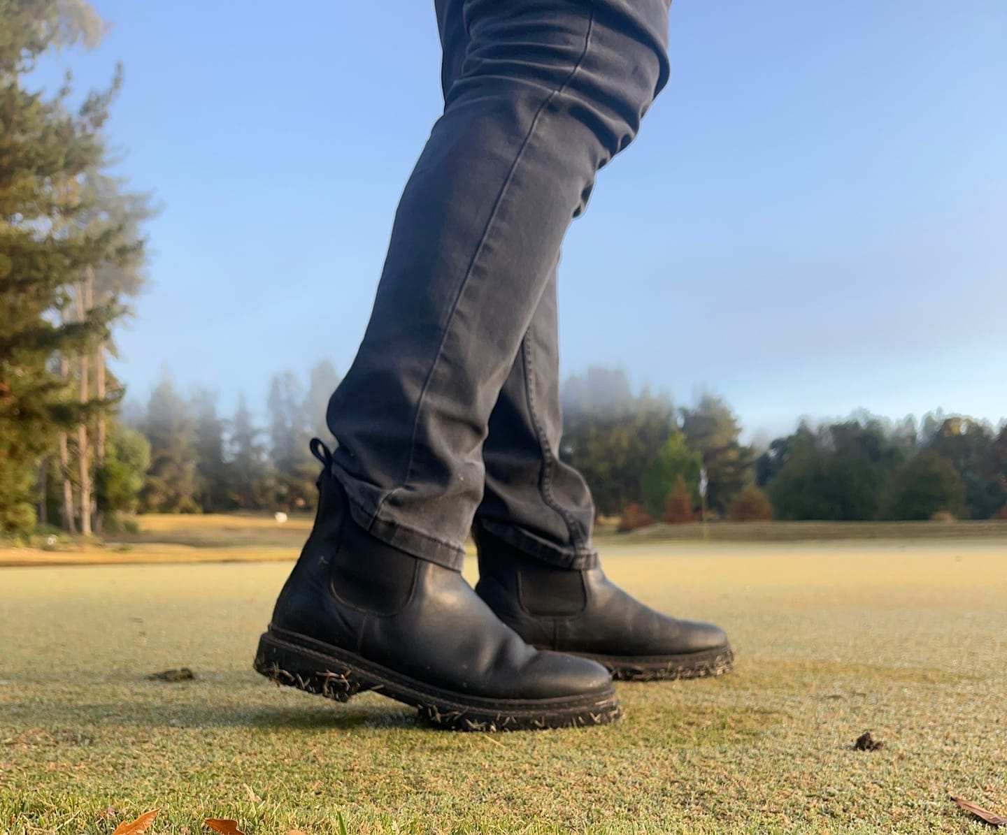Customer photo review of Botín Hombre Boston Negro